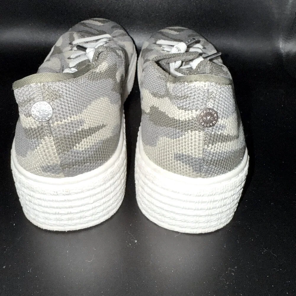 Madden NYC Green Camo Slip-On Sneakers – Women’s Size 7.5 US